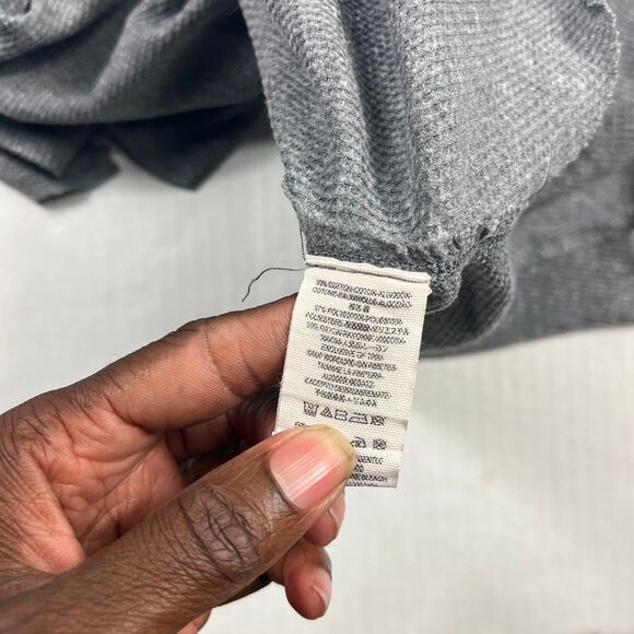 We The Free People Asymmetric Tunic Shirt Gray Laganlook Oversized Thermal L - Picture 8 of 10